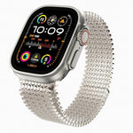 Molecular Arrangement Magnetic Stainless Steel Watch Band, For Apple Watch 46mm / 49mm / 45mm / 44mm, For Apple Watch 42mm / 41mm / 40mm / 38mm