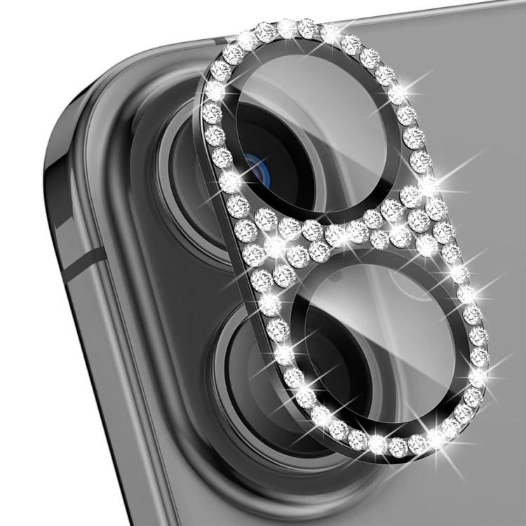 ENKAY فيلم زجاج مقسى من سبائك الألمنيوم لعدسة كاميرا الماس وامض من سلسلة هات-برنس، لهاتف iPhone 17 Pro Max، لهاتف iPhone 17 Pro، لهاتف iPhone 17