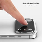 ENKAY فيلم زجاج مقسى 9H لعدسة الكاميرا الخلفية باللون الأسود من سلسلة هات-برنس، لهاتف iPhone 17 Pro Max، لهاتف iPhone 17 Pro، لهاتف iPhone 17، لهاتف iPhone Air