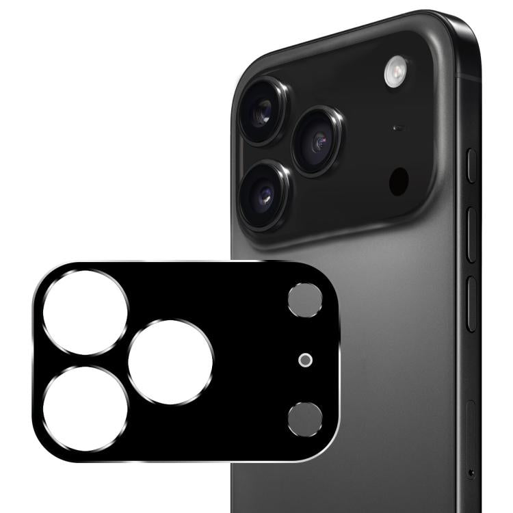 ENKAY فيلم زجاج مقسى 9H لعدسة الكاميرا الخلفية باللون الأسود من سلسلة هات-برنس، لهاتف iPhone 17 Pro Max، لهاتف iPhone 17 Pro، لهاتف iPhone 17، لهاتف iPhone Air