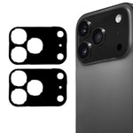 2 قطعة من فيلم زجاج مقسى عدسة كاميرا خلفية 9H من ENKAY Hat-Prince باللون الأسود، لهواتف iPhone 17 Pro Max، iPhone 17 Pro، iPhone 17، iPhone Air