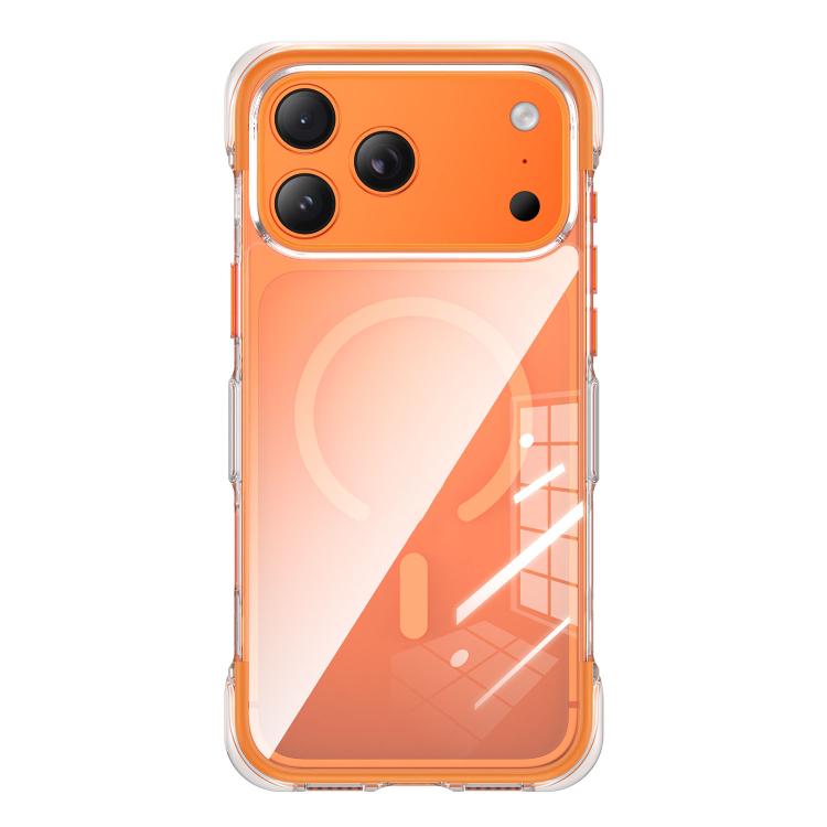 غطاء هاتف أكريليك شفاف مع كيس هوائي مغناطيسي محكم التفريغ، لهواتف iPhone 17 Pro Max، iPhone 17 Pro، iPhone 17
