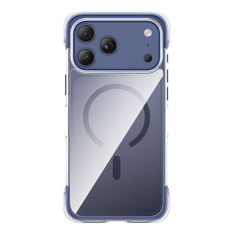 غطاء هاتف أكريليك شفاف مع كيس هوائي مغناطيسي محكم التفريغ، لهواتف iPhone 17 Pro Max، iPhone 17 Pro، iPhone 17