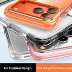 غطاء هاتف أكريليك شفاف مع كيس هوائي مغناطيسي محكم التفريغ، لهواتف iPhone 17 Pro Max، iPhone 17 Pro، iPhone 17