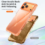 غطاء هاتف أكريليك شفاف مع كيس هوائي مغناطيسي محكم التفريغ، لهواتف iPhone 17 Pro Max، iPhone 17 Pro، iPhone 17