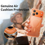 غطاء هاتف أكريليك شفاف مع كيس هوائي مغناطيسي محكم التفريغ، لهواتف iPhone 17 Pro Max، iPhone 17 Pro، iPhone 17