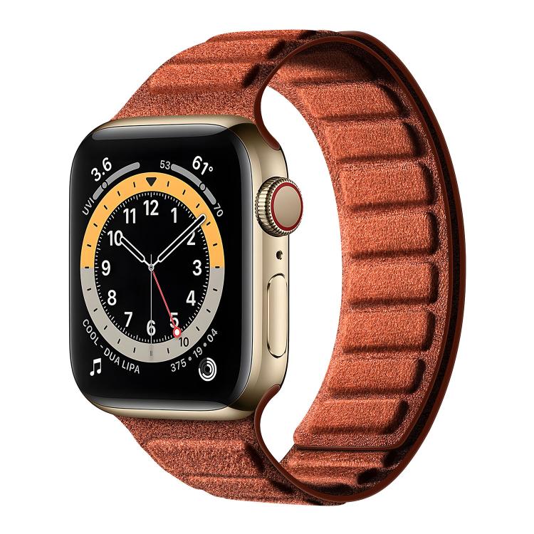 Square Magnetic Suede Watch Band, For Apple Watch 46mm / 49mm / 45mm / 44mm, For Apple Watch 42mm / 41mm / 40mm / 38mm