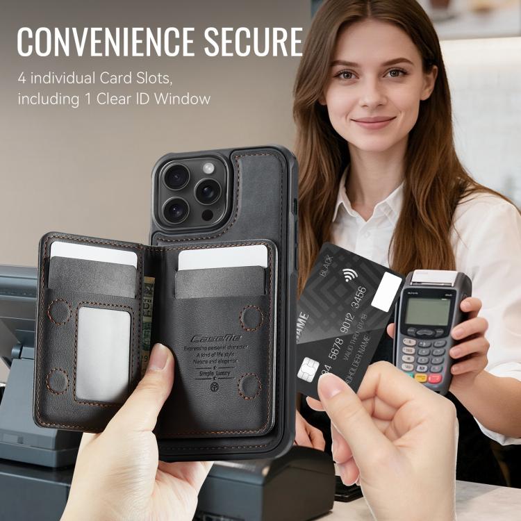 غطاء هاتف محفظة مغناطيسية قابلة للفصل من الجلد النباتي مع حماية RFID من سلسلة CaseMe Me80، لهاتف iPhone 15 Pro Max، iPhone 15 Pro، iPhone 15 Plus / 14 Plus، iPhone 15، iPhone 14، iPhone 14 Pro، iPhone 14 Pro Max، iPhone 13 Pro Max