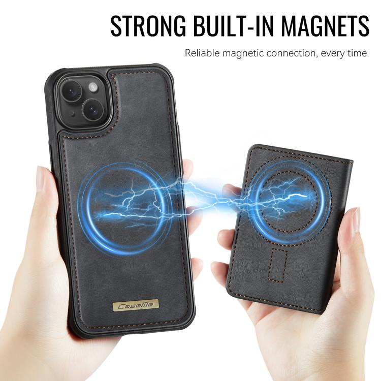 حافظة هاتف CaseMe Me80 من الجلد النباتي مع محفظة قابلة للفصل ومغناطيسية RFID، لهاتف iPhone 13، لهاتف iPhone 12 / 12 Pro، لهاتف iPhone 12 Pro Max، لهاتف iPhone 11 Pro Max، لهاتف iPhone 11، لهاتف iPhone 11 Pro