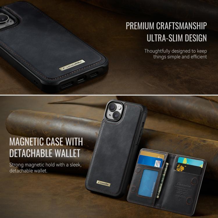 حافظة هاتف CaseMe Me80 من الجلد النباتي مع محفظة قابلة للفصل ومغناطيسية RFID، لهاتف iPhone 13، لهاتف iPhone 12 / 12 Pro، لهاتف iPhone 12 Pro Max، لهاتف iPhone 11 Pro Max، لهاتف iPhone 11، لهاتف iPhone 11 Pro