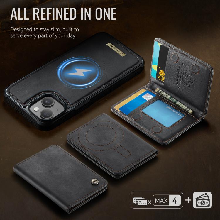 حافظة هاتف CaseMe Me80 من الجلد النباتي مع محفظة قابلة للفصل ومغناطيسية RFID، لهاتف iPhone 13، لهاتف iPhone 12 / 12 Pro، لهاتف iPhone 12 Pro Max، لهاتف iPhone 11 Pro Max، لهاتف iPhone 11، لهاتف iPhone 11 Pro