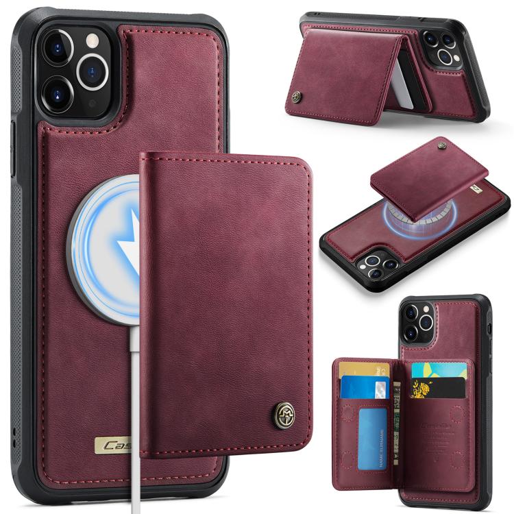 حافظة هاتف CaseMe Me80 من الجلد النباتي مع محفظة قابلة للفصل ومغناطيسية RFID، لهاتف iPhone 13، لهاتف iPhone 12 / 12 Pro، لهاتف iPhone 12 Pro Max، لهاتف iPhone 11 Pro Max، لهاتف iPhone 11، لهاتف iPhone 11 Pro