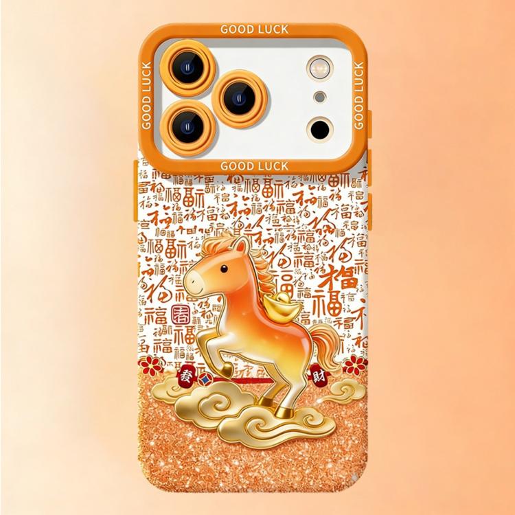 غطاء هاتف من السيليكون السائل مقاوم للصدمات مع تغطية كاملة بتصميم عام الحصان، لهواتف iPhone 17 Pro Max، iPhone 17 Pro، iPhone 17، iPhone Air، iPhone 16 Pro Max، iPhone 16 Pro، iPhone 16، iPhone 15 Pro Max، iPhone 15 Pro