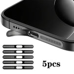 5 قطع غطاء غبار معدني مدمج عالي الكثافة لمكبر الصوت، لهاتف iPhone 17