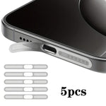 5 قطع غطاء غبار معدني مدمج عالي الكثافة لمكبر الصوت، لهاتف iPhone 17