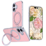 Starry Glitter Magnetic Holder Phone Case, For iPhone 17 Pro Max, For iPhone 17 Pro, For iPhone 17