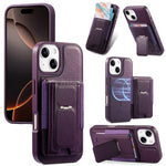 حافظة CaseNeo Fold لحامل بطاقات مرنة رجعية مع ظهر مغناطيسي لهاتف iPhone 15، لهاتف iPhone 14 / 13، لهاتف iPhone 14 Pro، لهاتف iPhone 14 Pro Max، لهاتف iPhone 13 Pro Max، لهاتف iPhone 13 Pro