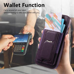 حافظة CaseNeo Fold لحامل بطاقات مرنة رجعية مع ظهر مغناطيسي لهاتف iPhone 15، لهاتف iPhone 14 / 13، لهاتف iPhone 14 Pro، لهاتف iPhone 14 Pro Max، لهاتف iPhone 13 Pro Max، لهاتف iPhone 13 Pro
