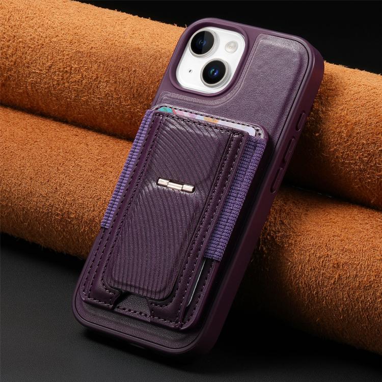 حافظة CaseNeo Fold لحامل بطاقات مرنة رجعية مع ظهر مغناطيسي لهاتف iPhone 15، لهاتف iPhone 14 / 13، لهاتف iPhone 14 Pro، لهاتف iPhone 14 Pro Max، لهاتف iPhone 13 Pro Max، لهاتف iPhone 13 Pro