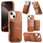 حافظة CaseNeo Fold لحامل بطاقات مرنة رجعية مع ظهر مغناطيسي لهاتف iPhone 15، لهاتف iPhone 14 / 13، لهاتف iPhone 14 Pro، لهاتف iPhone 14 Pro Max، لهاتف iPhone 13 Pro Max، لهاتف iPhone 13 Pro