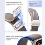 Magnetic Buckle Trail Loop Nylon Watch Band Watch Band, For Apple Watch 46mm / 49mm / 45mm / 44mm, For Apple Watch 42mm / 41mm / 40mm / 38mm