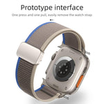 Magnetic Buckle Trail Loop Nylon Watch Band Watch Band, For Apple Watch 46mm / 49mm / 45mm / 44mm, For Apple Watch 42mm / 41mm / 40mm / 38mm