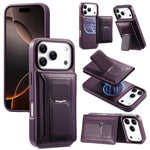 CaseNeo Retro Hinge Folding Wallet Magnetic Back Phone Case, For iPhone 17e / 16e, For iPhone 17 Pro Max, For iPhone 17 Pro, For iPhone 17, For iPhone Air, For iPhone 16 Pro Max, For iPhone 16 Pro, For iPhone 16 Plus, For iPhone 16, For iPhone 15 Pro M...