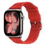 سوار ساعة منسوج مفتوح، لساعة آبل 46 مم / 49 مم / 45 مم / 44 مم، لساعة آبل 42 مم / 41 مم / 40 مم / 38 مم