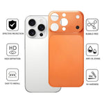 تحول فوري إلى غطاء خلفي من PET غير لامع فائق النحافة لسلسلة 17 Pro، لجهاز iPhone 16 Pro، لجهاز iPhone 15 Pro، لجهاز iPhone 14 Pro، لجهاز iPhone 13 Pro
