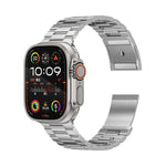سوار ساعة من سبيكة التيتانيوم بثلاث خرزات وقفل مغناطيسي لساعات Apple Watch بمقاسات 46 مم / 49 مم / 45 مم / 44 مم، لساعات Apple Watch بمقاسات 42 مم / 41 مم / 40 مم / 38 مم