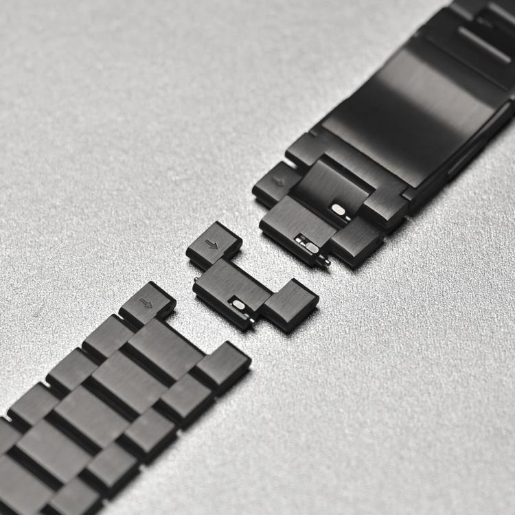 سوار ساعة من سبيكة التيتانيوم بثلاث خرزات وقفل مغناطيسي لساعات Apple Watch بمقاسات 46 مم / 49 مم / 45 مم / 44 مم، لساعات Apple Watch بمقاسات 42 مم / 41 مم / 40 مم / 38 مم