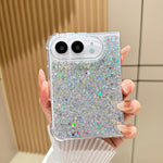 Glitter Sequins Epoxy TPU Phone Case, For iPhone Duo