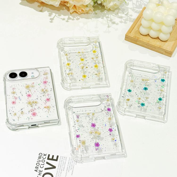 Gypsophila Flowers Pattern TPU Protective Phone Case, For iPhone Duo