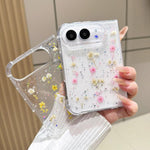 Gypsophila Flowers Pattern TPU Protective Phone Case, For iPhone Duo