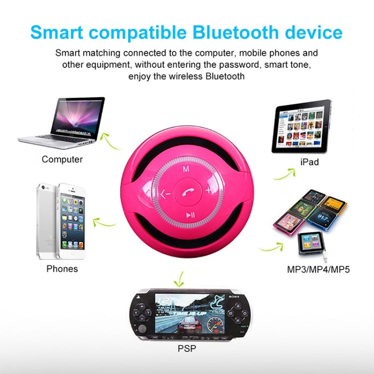 مكبر صوت كروي T&G A18 مع ضوء LED مكبر صوت محمول لاسلكي صغير موسيقى محمولة MP3 مضخم صوت يدعم TF، أسود، أزرق، وردي، أبيض