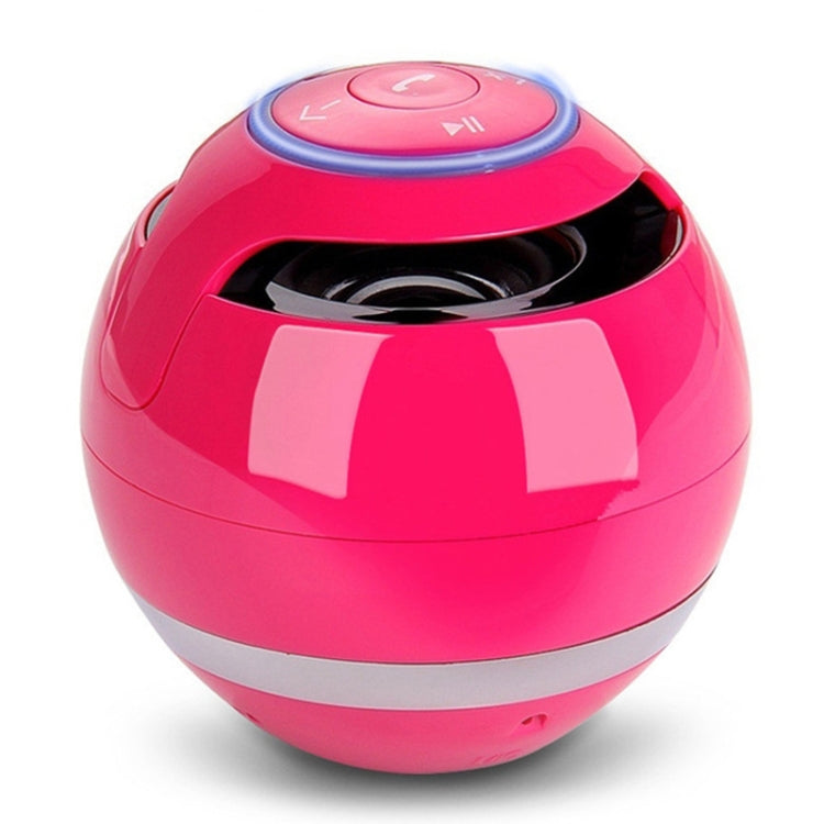 مكبر صوت كروي T&G A18 مع ضوء LED مكبر صوت محمول لاسلكي صغير موسيقى محمولة MP3 مضخم صوت يدعم TF، أسود، أزرق، وردي، أبيض