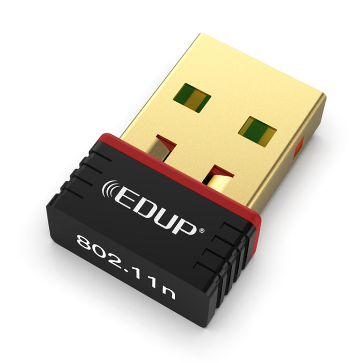 محول شبكة USB صغير بدون برامج EDUP EP-N8566 بسرعة 150 ميجابت في الثانية 802.11N، EP-N8566