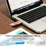 ذاكرة فلاش Richwell DXZ66 بسعة 16 جيجابايت 3 في 1 Micro USB + 8 Pin + USB 3.0 متوافقة مع iPhone و IOS