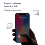 سماعة أذن لاسلكية OneDer W12 مقاومة للماء بمعيار IPX5 وصوت ستيريو عالي الدقة سماعة بلوتوث TWS