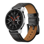 For Samsung Galaxy Watch Active 20mm PU Leather Eyelet Watch Band, SYA00477801EH, SYA00477801F, SYA00477801A, SYA00477801B, SYA00477801C, SYA00477801D