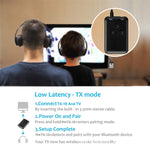 محول مستقبل ومرسل صوت بلوتوث 4.2 لاسلكي 2 في 1 3.5 مم JDEX-TX10