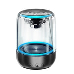 مكبر صوت بلوتوث C7 5.0 شفاف مع ضوء LED مضخم صوت TWS ستيريو محيطي 6D عالي الدقة صوت بارد، C7