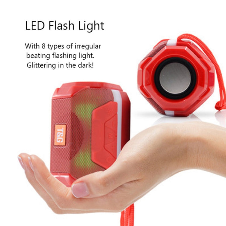 مكبر صوت بلوتوث محمول T&G TG162 ستيريو LED مكبر صوت صغير مضخم صوت