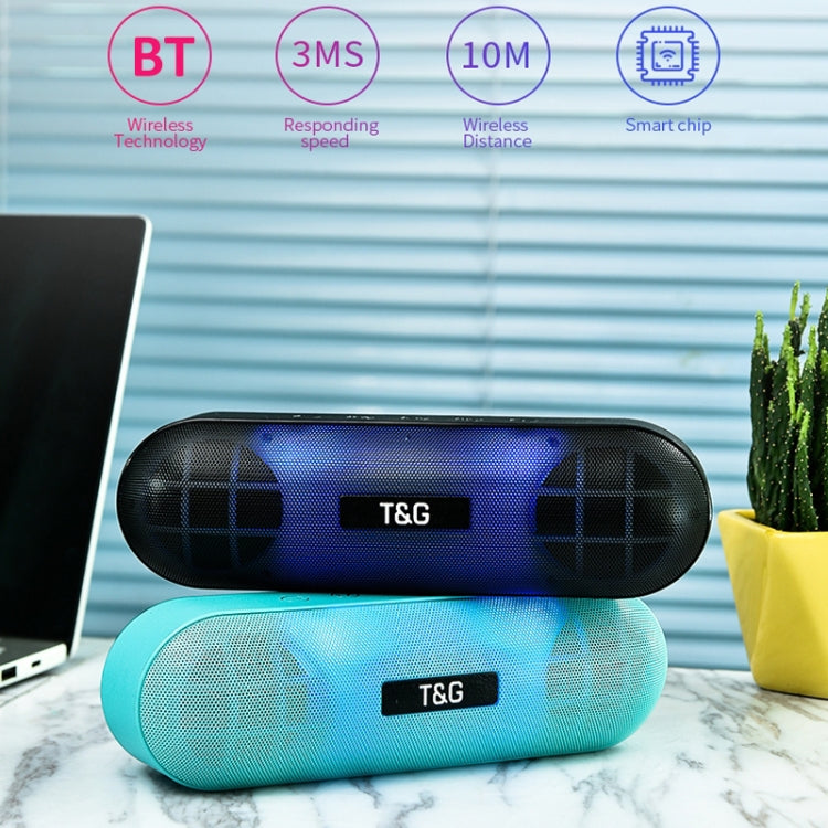 مكبر صوت بلوتوث محمول T&G TG148 صوت ستيريو جهير فائق فانوس LED مكبر صوت بلوتوث لاسلكي