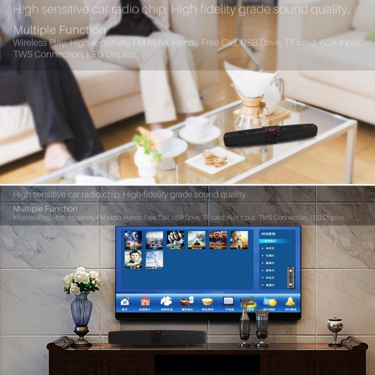 مكبر صوت ستيريو محيطي محمول New Rixing NR7017 TWS بقوة 10W مع ميكروفون