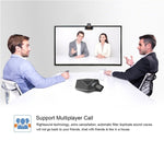 كاميرا ويب HXSJ A870 بدقة HD 480P مع ميكروفون يمتص الصوت للكمبيوتر الشخصي لاستخدام سكايب لتلفزيون أندرويد، كاميرا كمبيوتر قابلة للدوران USB، 480P