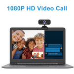 كاميرا ويب ذكية بدقة HD 1080P مع ميكروفون مدمج، كاميرا ويب USB للبث الحي والتجميل لأجهزة الكمبيوتر وتلفزيون أندرويد