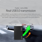 علبة هارد ديسك USB3.0 مقاس 2.5 بوصة ORICO 2588US3-V1، فضي، أحمر، أزرق، أسود