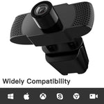 كاميرا ويب USB بدقة HD 1080P مع مستشعر CMOS وميكروفون لأجهزة الكمبيوتر المحمولة والمكتبية