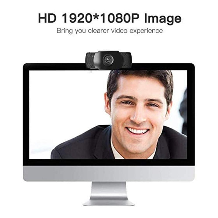 كاميرا ويب USB بدقة HD 1080P مع مستشعر CMOS وميكروفون لأجهزة الكمبيوتر المحمولة والمكتبية